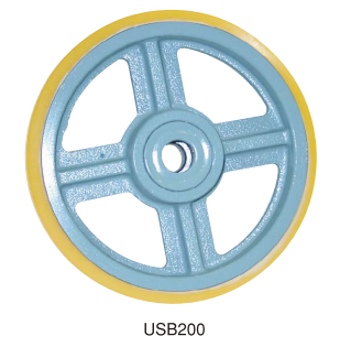 YODOND日本原装进口 中载荷用聚氨酷橡胶车轮 USB型号...